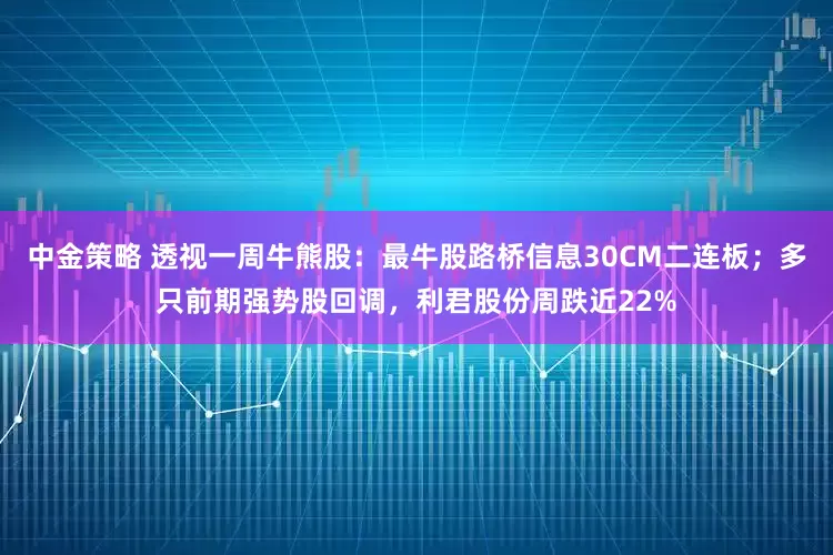 中金策略 透视一周牛熊股：最牛股路桥信息30CM二连板；多只前期强势股回调，利君股份周跌近22%